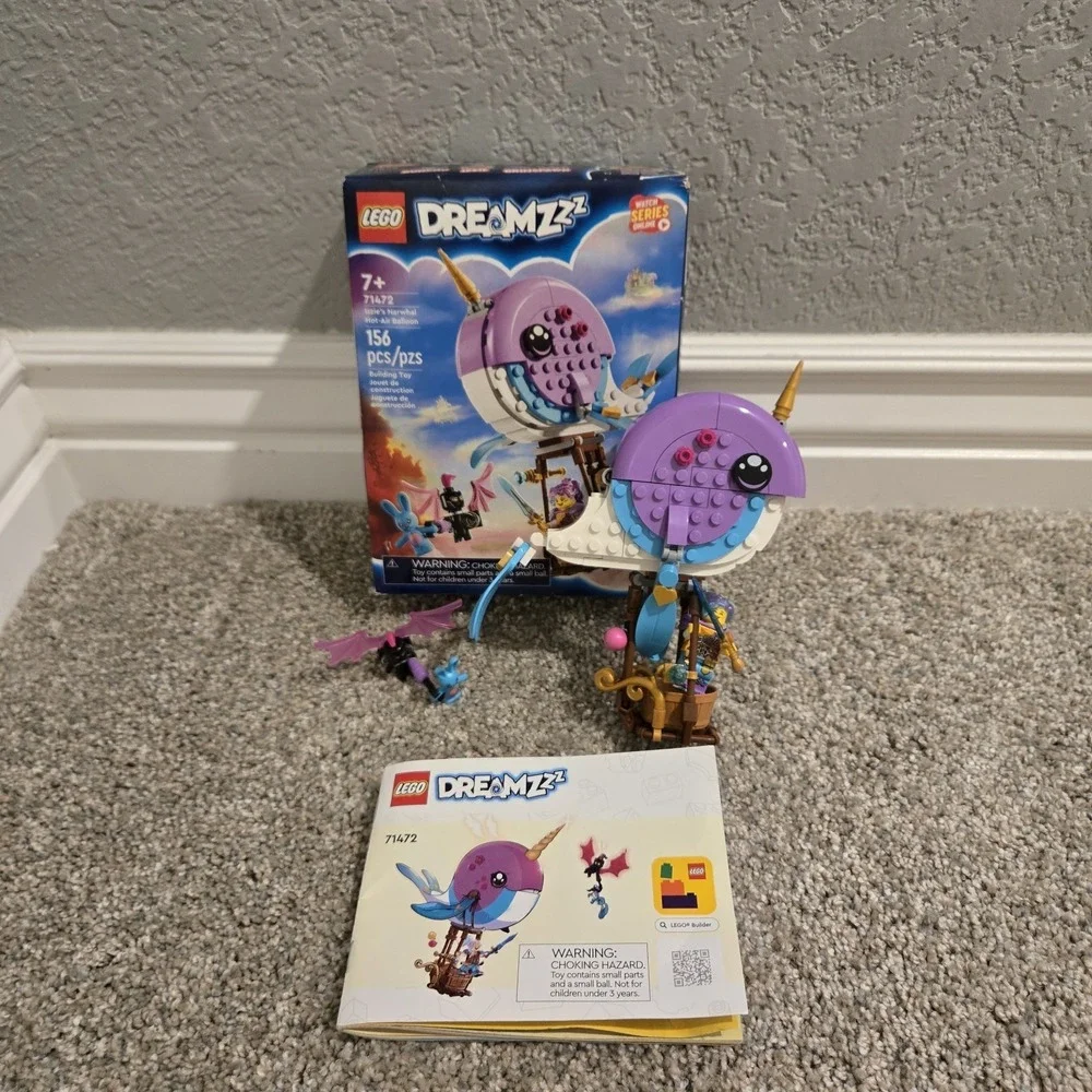 LEGO Dreamzzz: Izzie's Narwhal Hot-Air Balloon (71472), Complete W/instructions‎